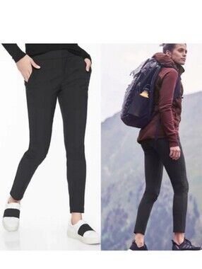 Athleta Women’s Black Wander Stash Skinny Pant Sz 2 TALL